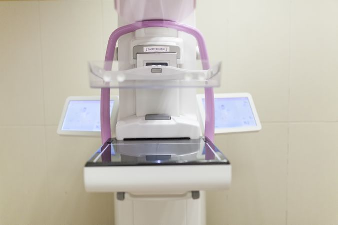Modern digital mammography unit at clinic
