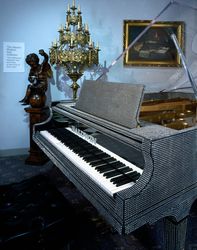Liberace's piano and candelabra, Las Vegas, Nevada B5QeX5
