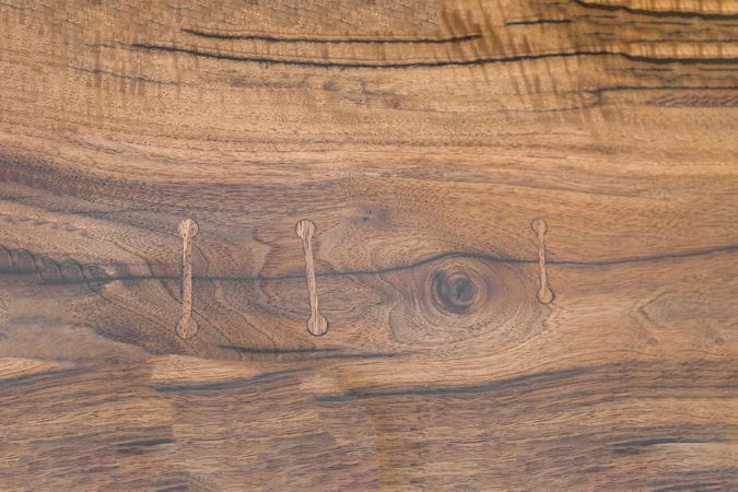 Close up of wooden table