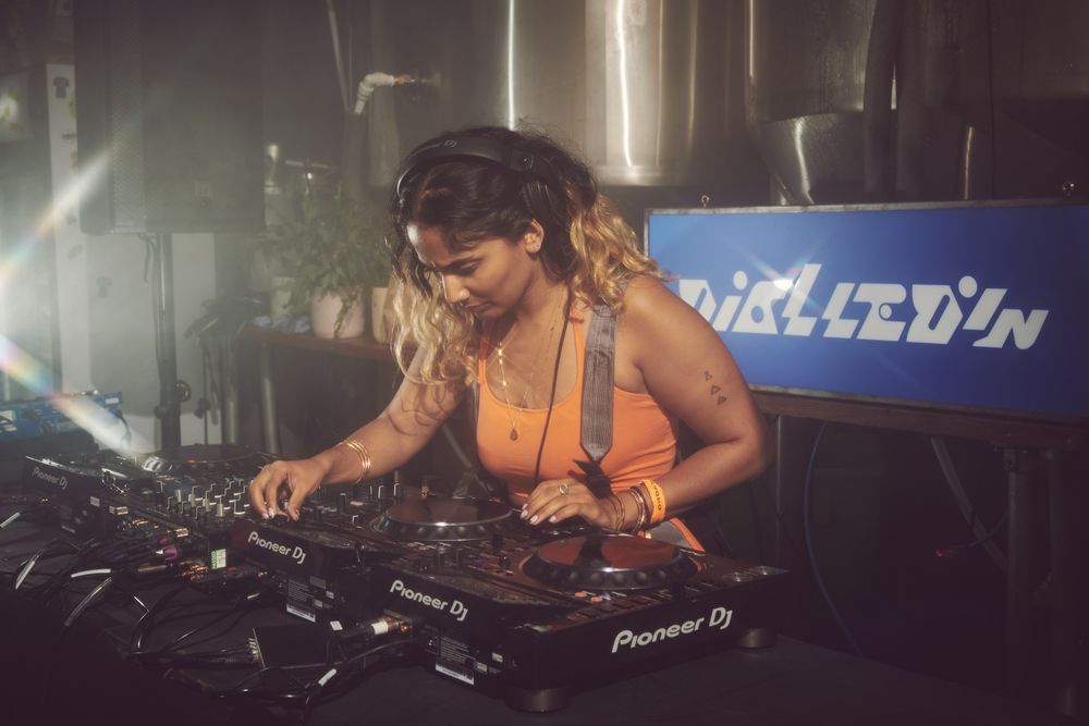 London, England, United Kingdom - Nov 9, 2022: DJ Almass Badat performing at Dialled In Fest