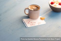 Aromatic coffee and love you message 0yQWL0