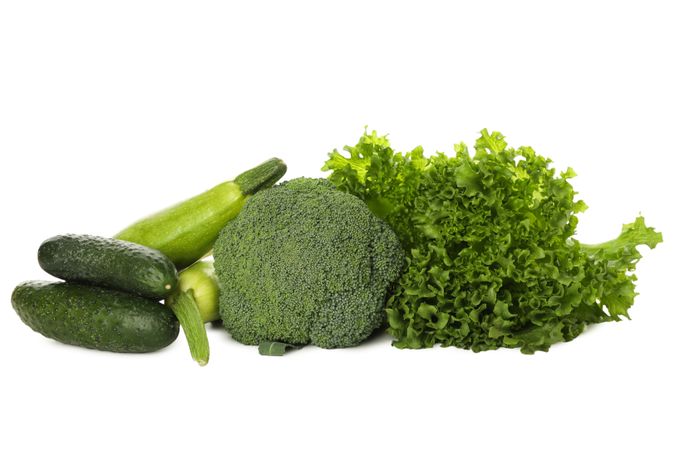 Set of protein vegan products, isolated on plain background