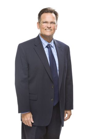 Handsome Businessman Portrait on White