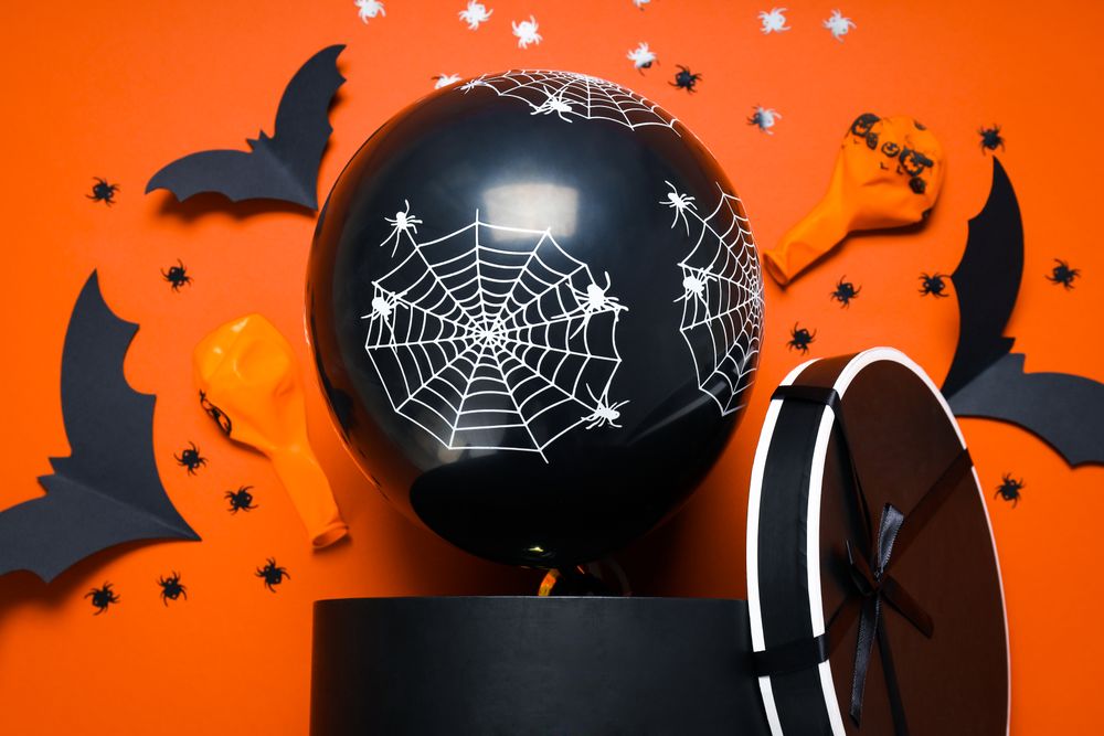 Concept of Halloween mood, Halloween vibes balloons