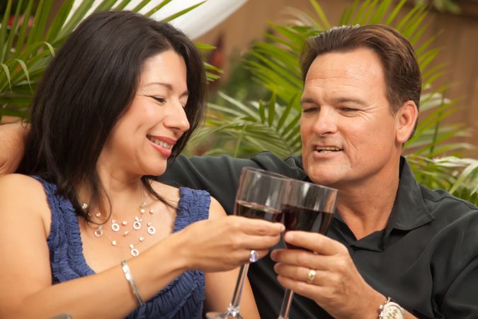 Couple Drinking Wine