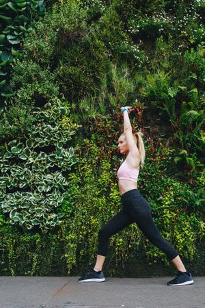 Woman doing some elongation exercises