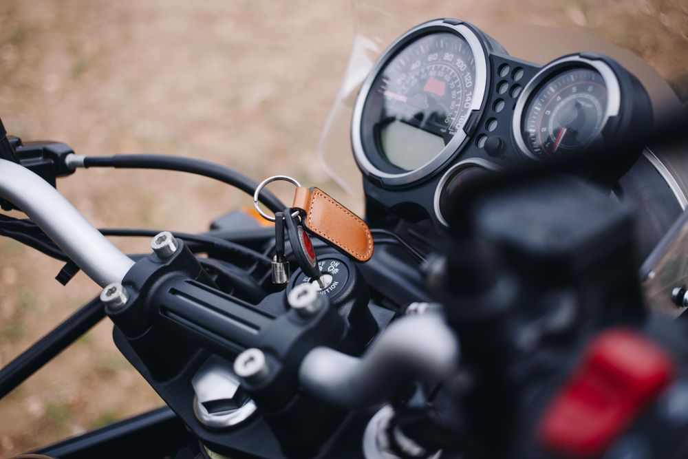 POV of front of motorcycle