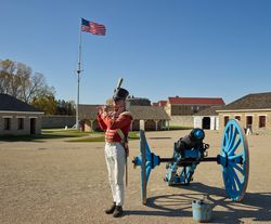 Reenactors at Historic Fort Snelling, St Paul, Minnesota