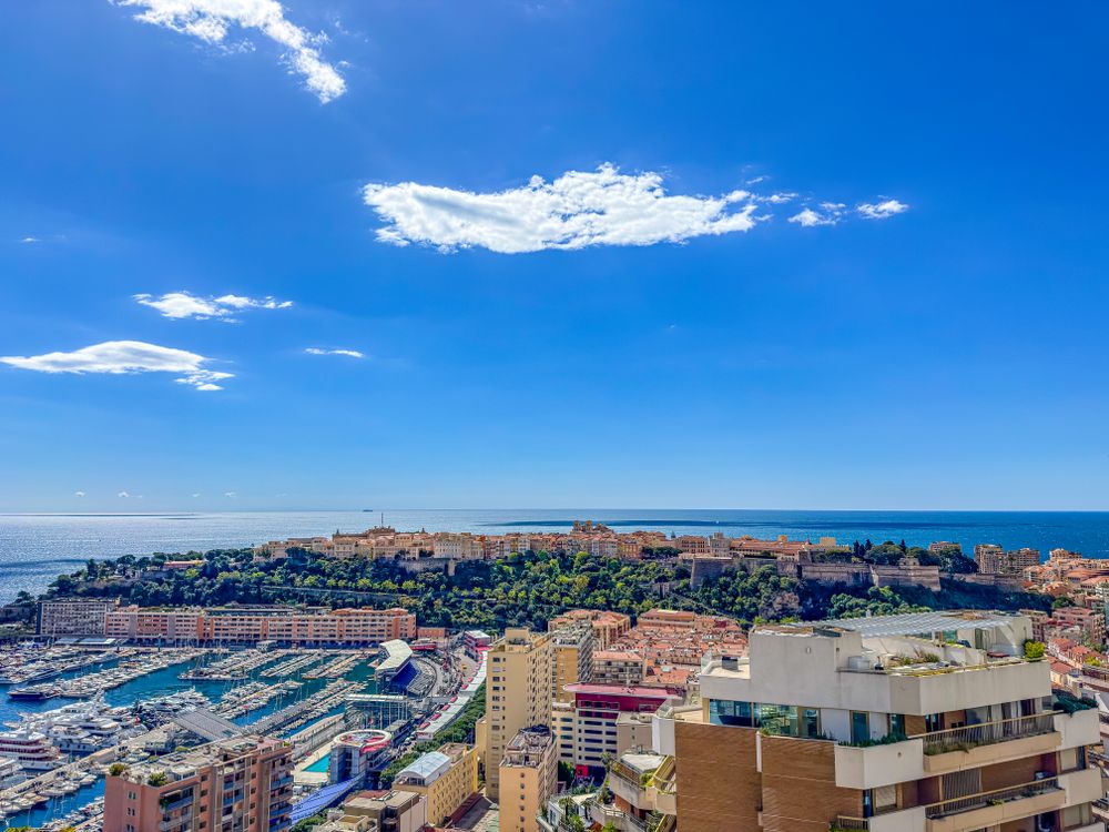 View from highrise of Le Rocher, Monaco