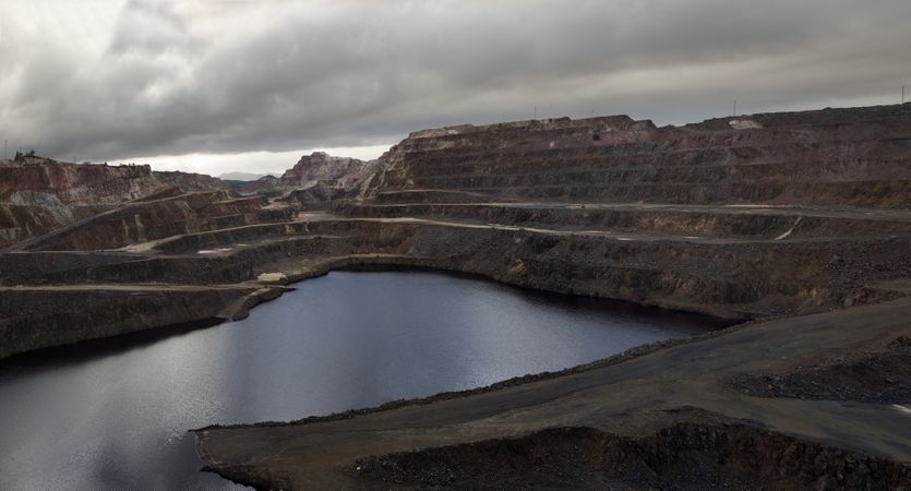 Mining terraces in Riotinto, Huelva