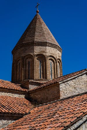 Ananuri castle in Georgian mountains