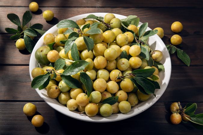 Yellow plum mirabelle