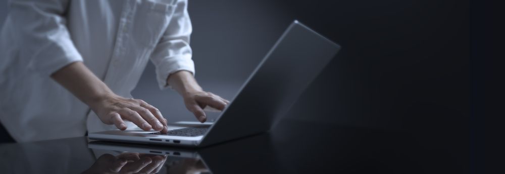 Businessman with Computer and Vision