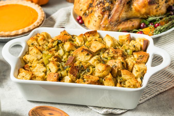 Homemade Turkey Stuffing for Thanksgiving Dinner