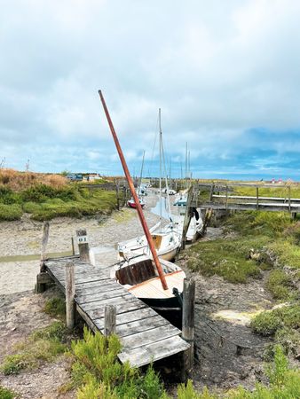 Docks at low tide, Ile de Ré, France