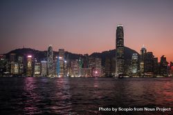 City skyline of Hong Kong during night time 5nKEZ4