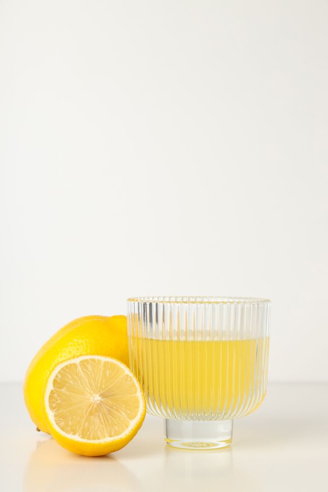 Concept of tasty drink, Limoncello, space for text