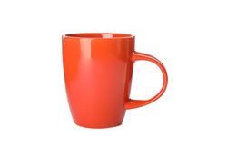 Empty ceramic cup isolated on blank background