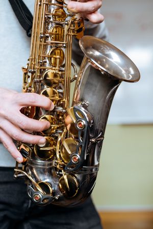 Man playing saxophone