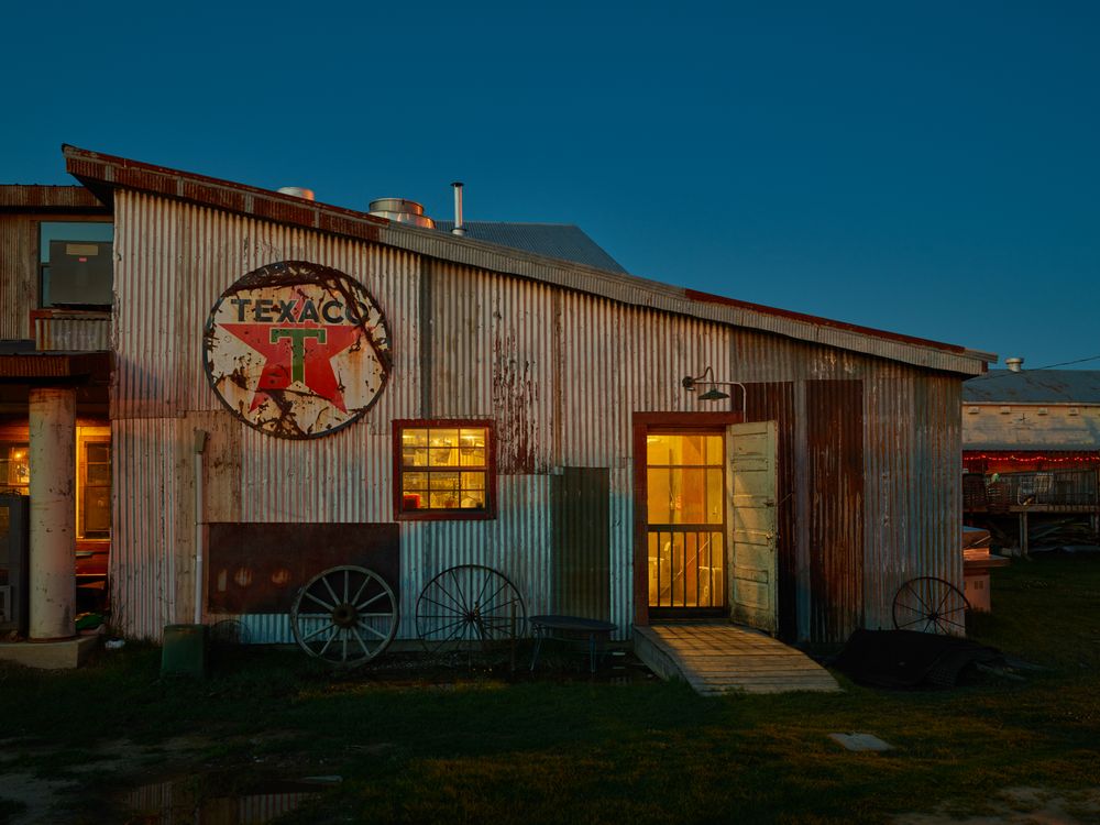 Converted cabin on the Hopson Plantation site on the outskirts of Clarksdale, Mississippi