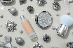 Concept of different cosmetics, different winter cosmetics