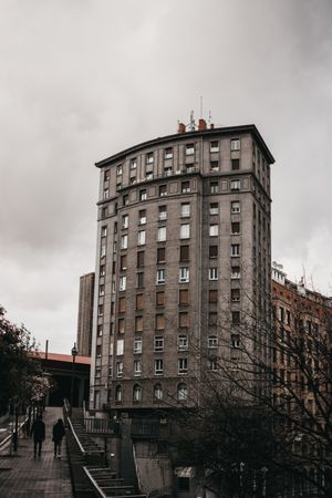 Cloudy sky over buildings