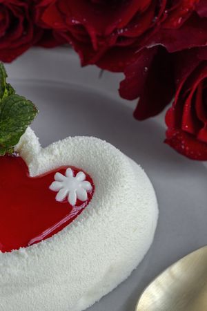 Cake with heart shape
