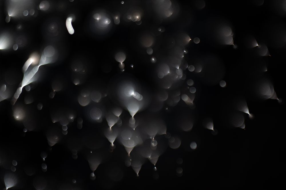 Bright fireworks on night sky
