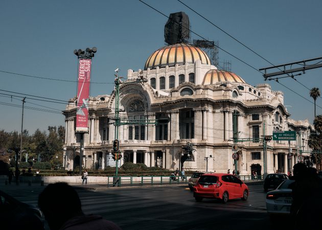 The Palacio de Bellas Artes in Mexico City