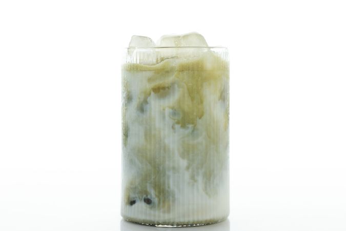 Matcha Latte Isolated on Plain Table