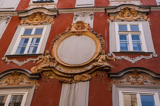 Decooration of the building in Old Prague