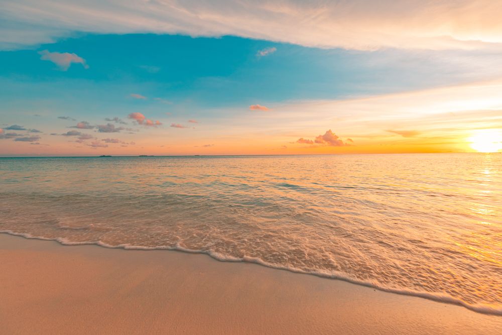 Sunset over the Indian Ocean