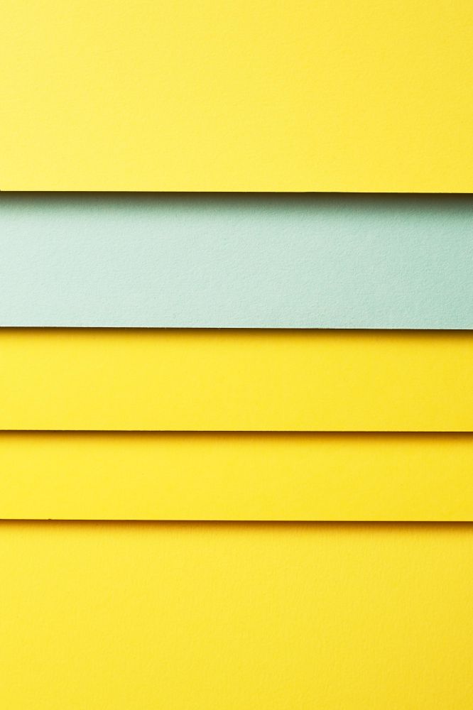 Yellow and mint paper