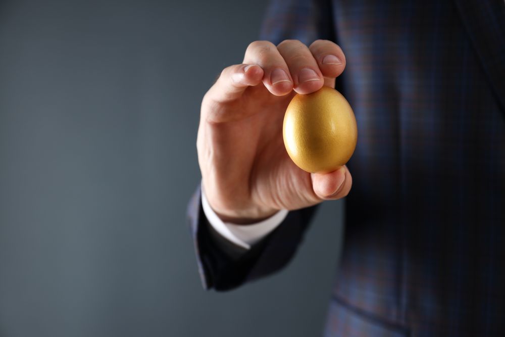 Golden egg, pension savings, investments and retirement