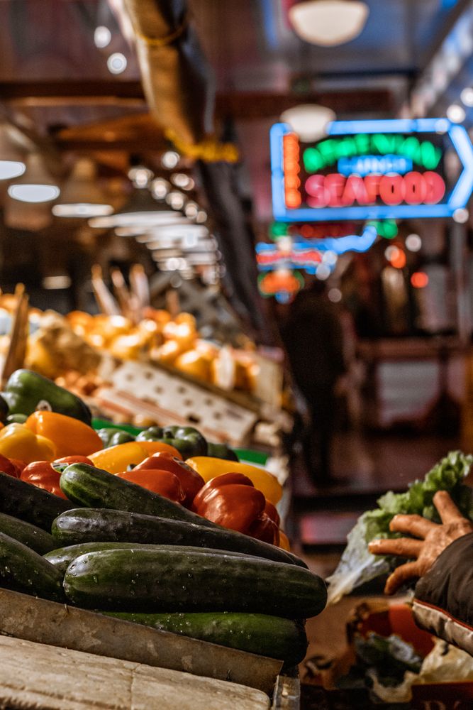 Person picking out vegetables