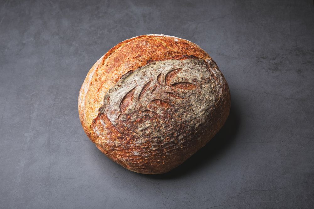 Whole wheat spelt bread with sourdough from organic flour