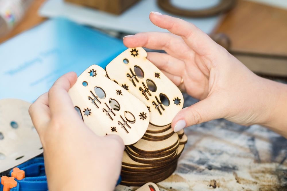 Woodworking workshop eco-friendly Christmas toys