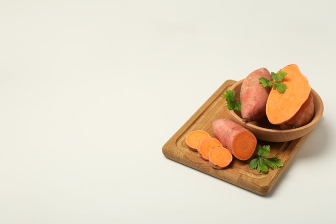 Sweet potato, concept of healthy food, vegetables