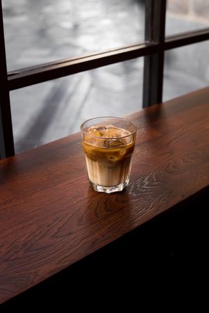 Delicious cold ice coffee