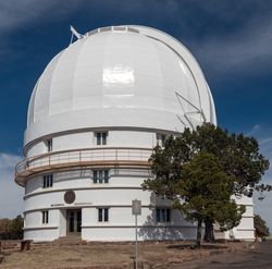 Observatory housing the Otto Struve Telescope at McDonald Observatory, Mount Locke, Texas P5rV35