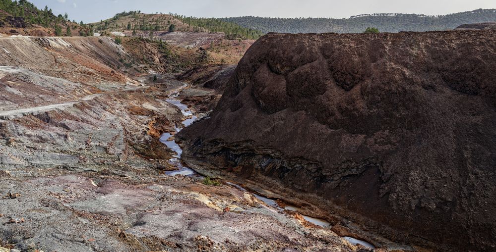 Rock valley in Riotinto