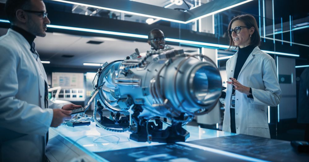 Young Team of Engineers Collaborate on a New Type of a Jet Turbine Engine.