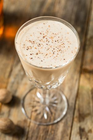 Boozy Cold Brandy Alexander Cocktail
