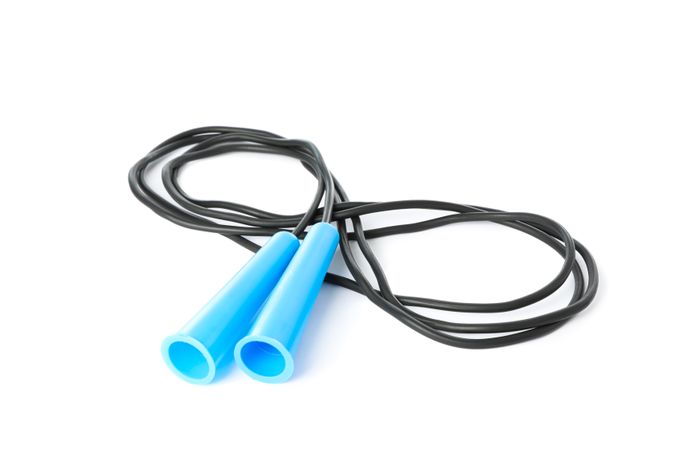 Jump or skipping rope isolated on plain background