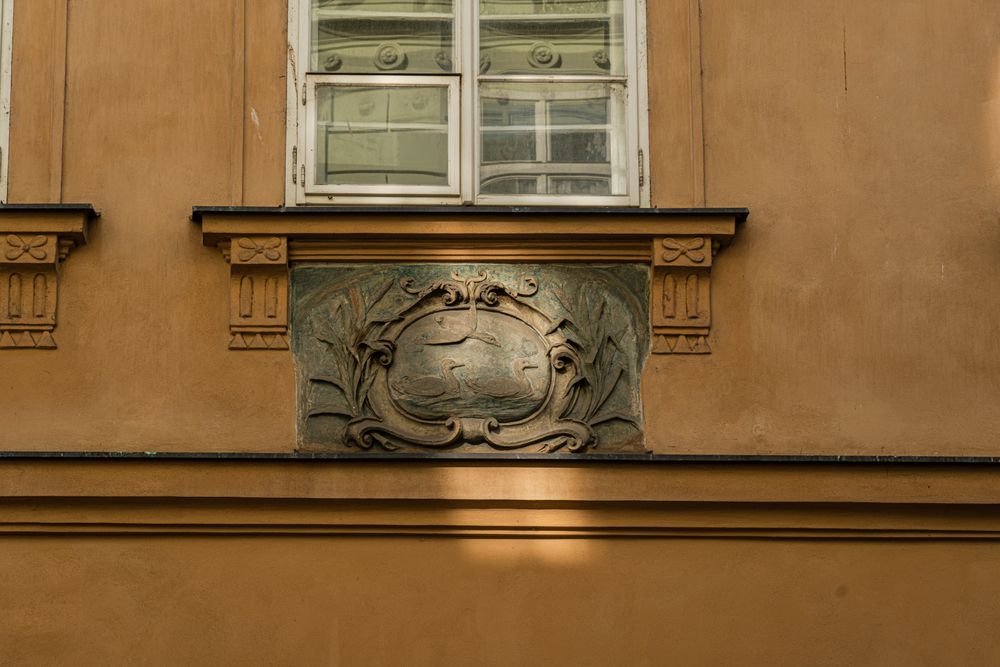 Decooration of the building in Old Prague