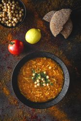 Traditional Harira soup for Ramadan