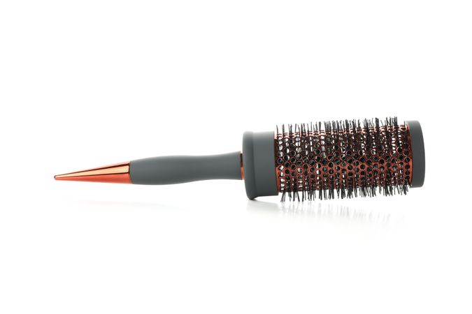 hair brush isolated on plain background