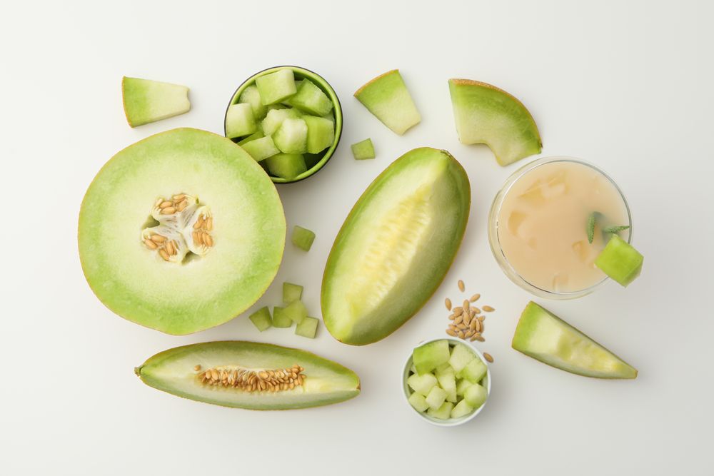 Juicy and tasty summer time fruit concept - melon