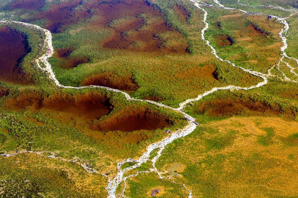 River vein in dark effect