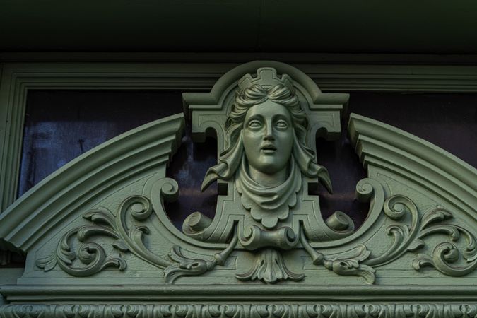 Decoration of the building in Old Prague